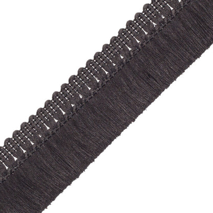 Harbour Linen Brush Fringe Trim by Samuel & Sons in Ebony
