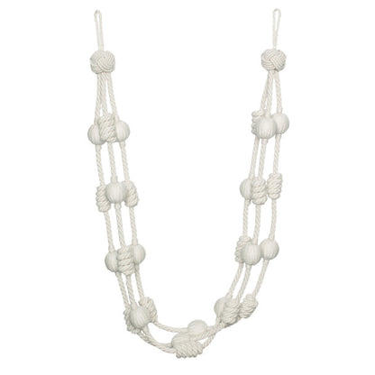 Harbour Beaded & Knotted Holdback by Samuel & Sons in Sail