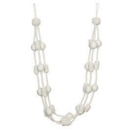 Harbour Beaded & Knotted Holdback by Samuel & Sons in Sail