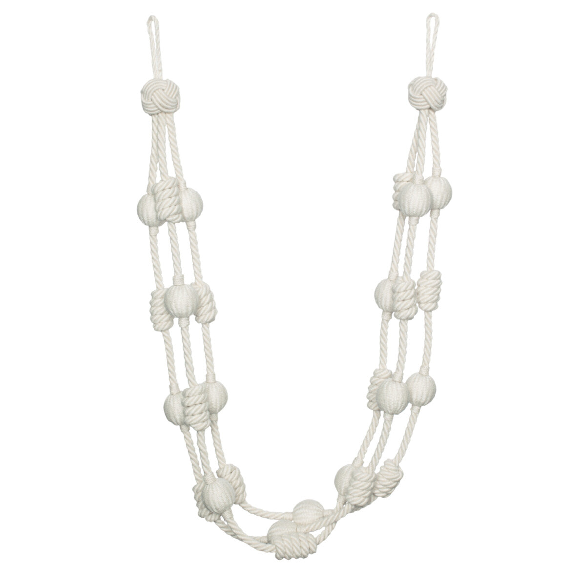 Harbour Beaded & Knotted Holdback by Samuel & Sons in Sail