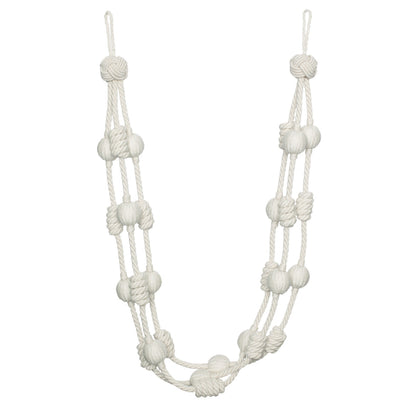 Harbour Beaded & Knotted Holdback by Samuel & Sons in Sail
