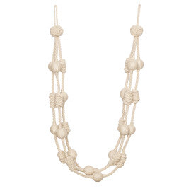 Harbour Beaded & Knotted Holdback by Samuel & Sons in Sand Dune