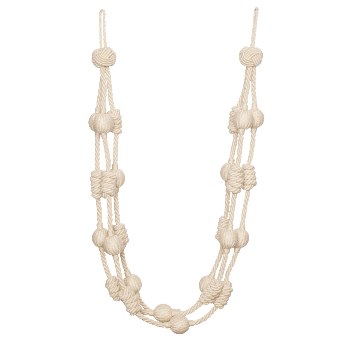 Harbour Beaded & Knotted Holdback by Samuel & Sons in Sand Dune