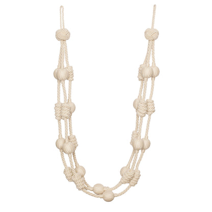 Harbour Beaded & Knotted Holdback by Samuel & Sons in Sand Dune