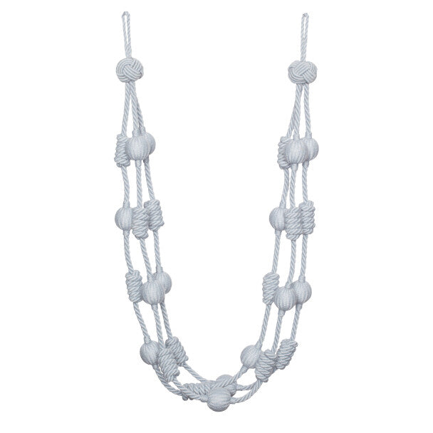 Harbour Beaded & Knotted Holdback by Samuel & Sons in Sky