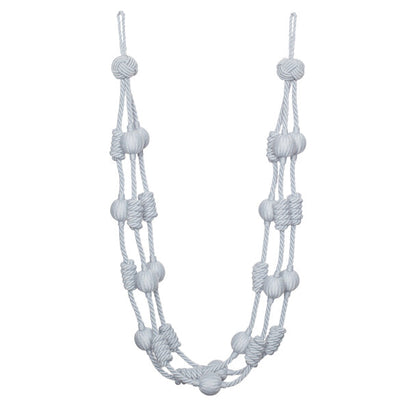 Harbour Beaded & Knotted Holdback by Samuel & Sons in Sky
