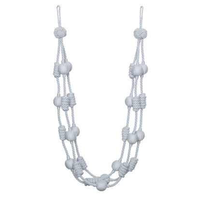 Harbour Beaded & Knotted Holdback by Samuel & Sons in Sky