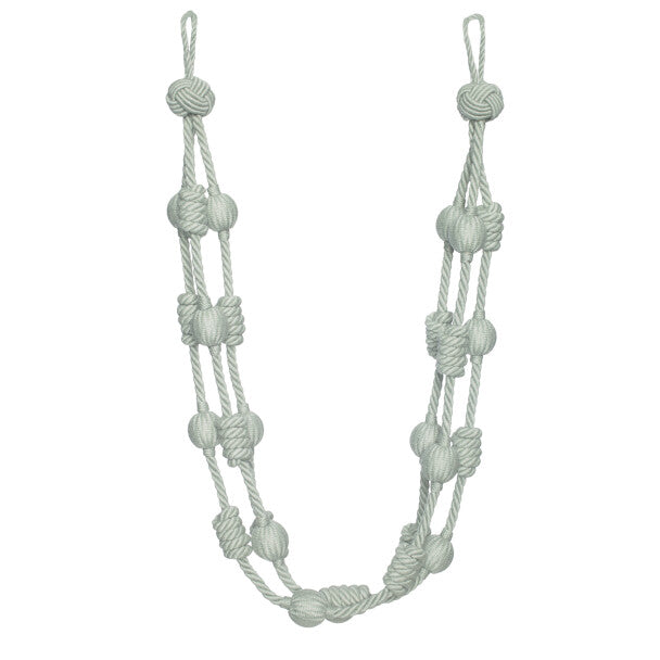 Harbour Beaded & Knotted Holdback by Samuel & Sons in Sea Crest