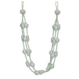 Harbour Beaded & Knotted Holdback by Samuel & Sons in Sea Crest