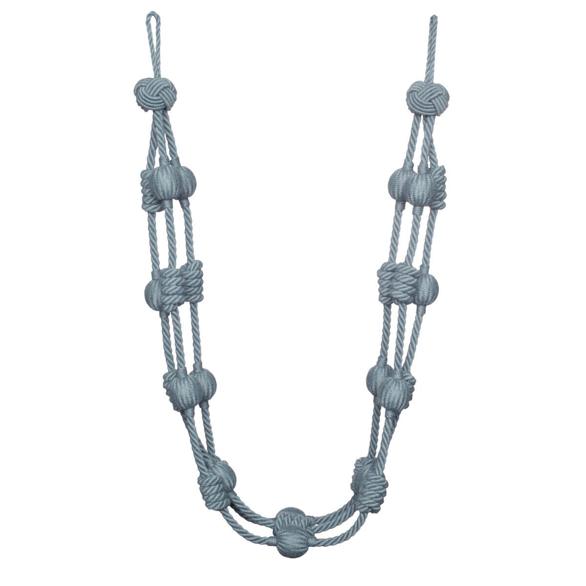 Harbour Beaded & Knotted Holdback by Samuel & Sons in Aqua
