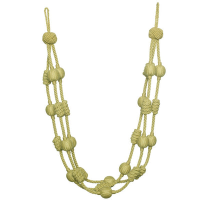 Harbour Beaded & Knotted Holdback by Samuel & Sons in Kelp