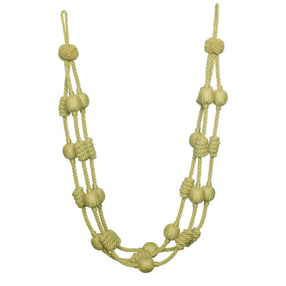 Harbour Beaded & Knotted Holdback by Samuel & Sons in Kelp
