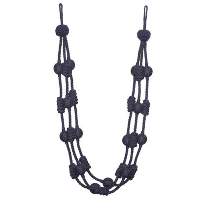 Harbour Beaded & Knotted Holdback by Samuel & Sons in Navy