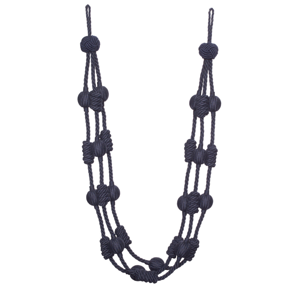 Harbour Beaded & Knotted Holdback by Samuel & Sons in Navy