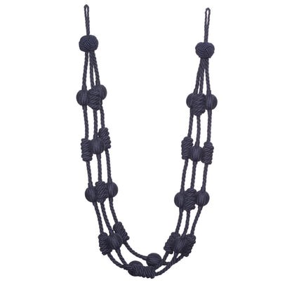 Harbour Beaded & Knotted Holdback by Samuel & Sons in Navy