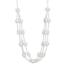 Harbour Beaded & Knotted Holdback by Samuel & Sons in Cloud