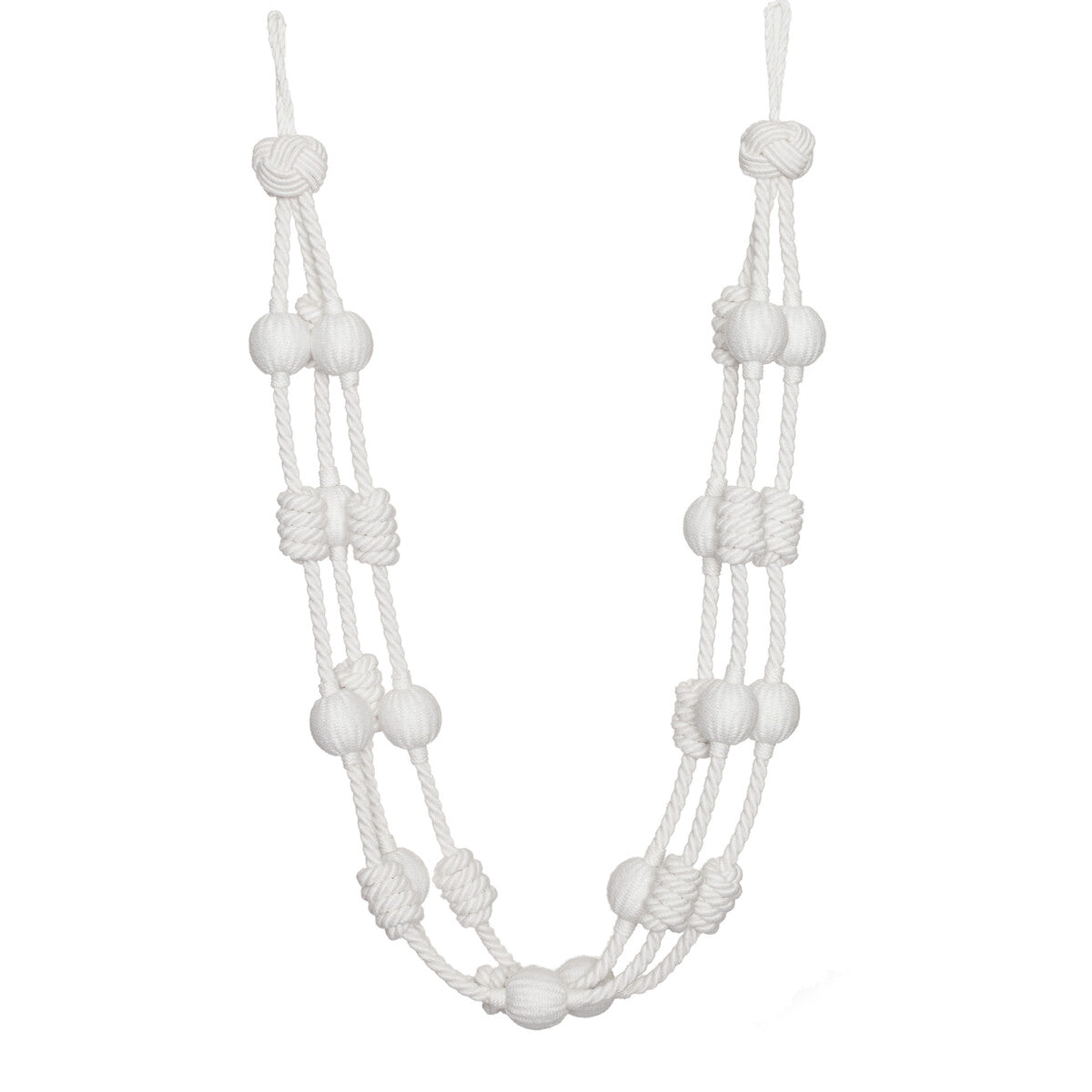 Harbour Beaded & Knotted Holdback by Samuel & Sons in Cloud