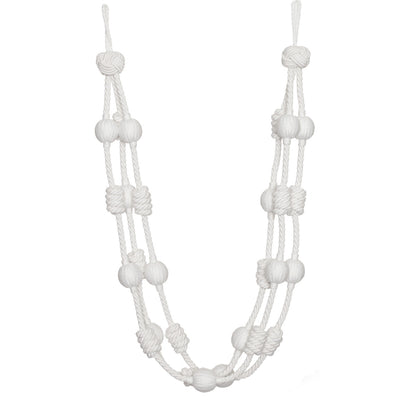 Harbour Beaded & Knotted Holdback by Samuel & Sons in Cloud