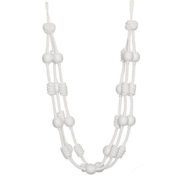 Harbour Beaded & Knotted Holdback by Samuel & Sons in Cloud