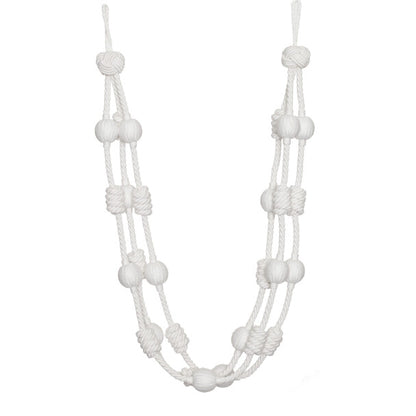 Harbour Beaded & Knotted Holdback by Samuel & Sons in Cloud
