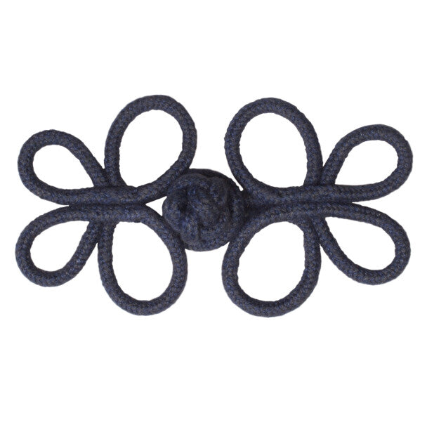 Harbour Crown Knot Frog by Samuel & Sons in Navy