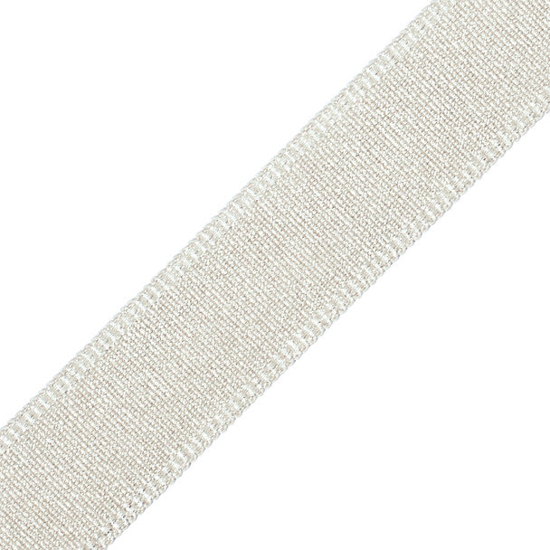 1.5" Cambridge Metallic Braid Trim by Samuel & Sons in Platinum