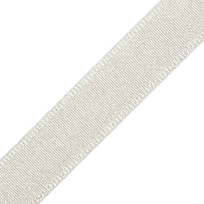1.5" Cambridge Metallic Braid Trim by Samuel & Sons in Platinum