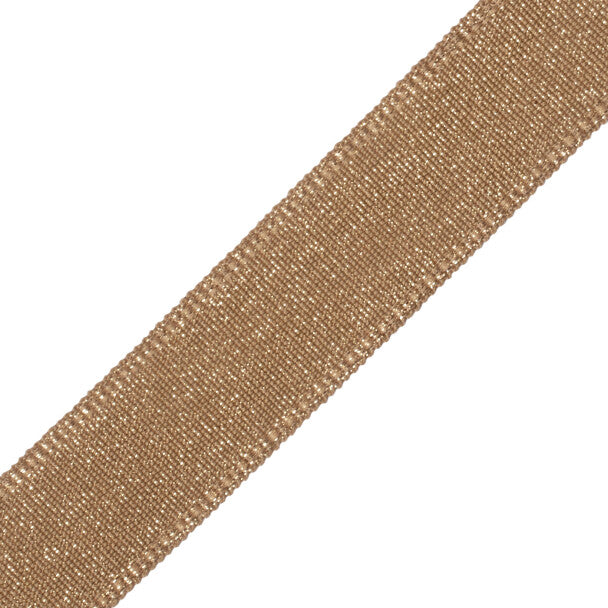 1.5" Cambridge Metallic Braid Trim by Samuel & Sons in Antique Gold