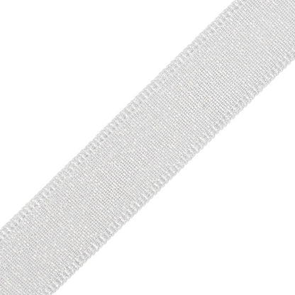 1.5" Cambridge Metallic Braid Trim by Samuel & Sons in Silver Leaf