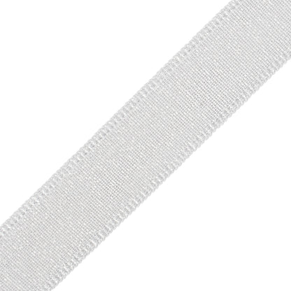1.5" Cambridge Metallic Braid Trim by Samuel & Sons in Silver Leaf