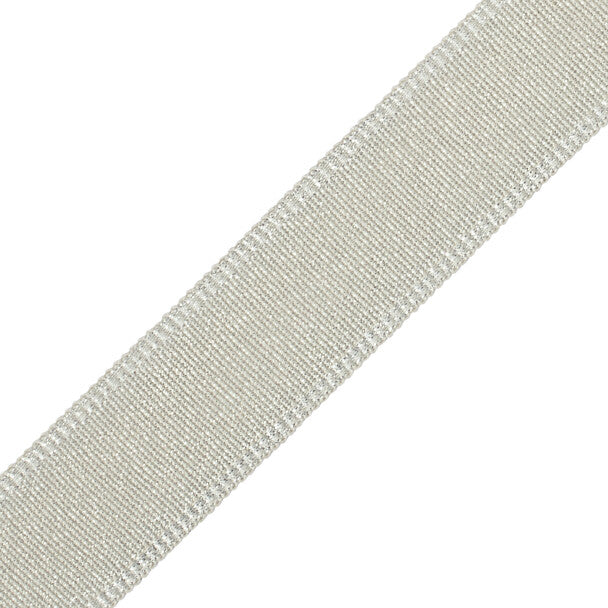 1.5" Cambridge Metallic Braid Trim by Samuel & Sons in Mercury Glass