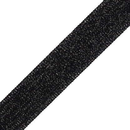 1.5" Cambridge Metallic Braid Trim by Samuel & Sons in Onyx
