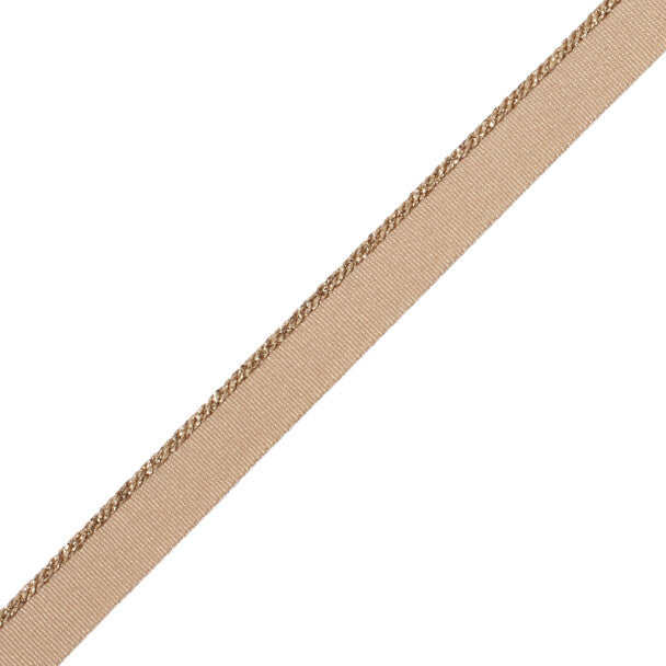 Cambridge Metallic Cord With Tape Trim by Samuel & Sons in Antique Gold