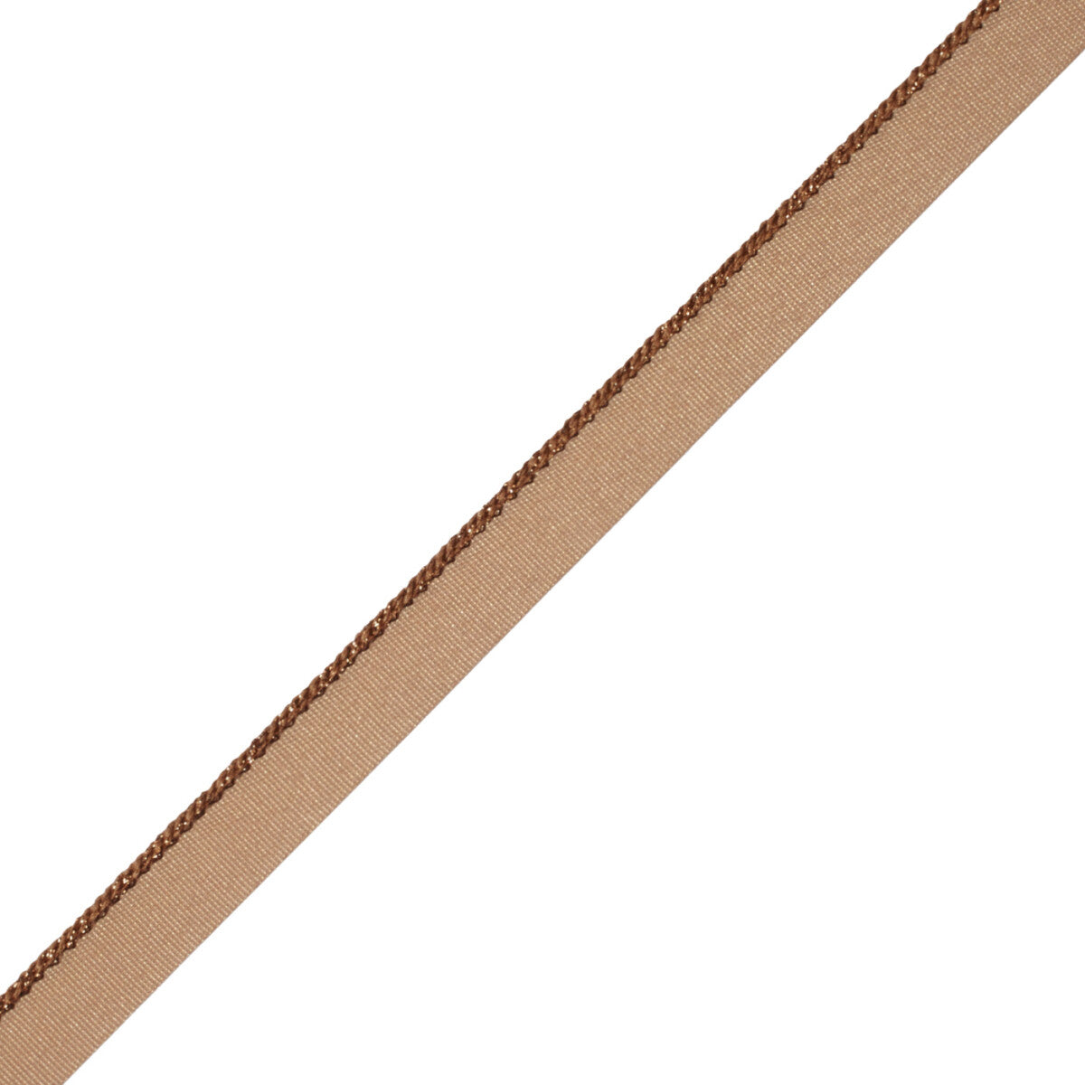 Cambridge Metallic Cord With Tape Trim by Samuel & Sons in Aged Bronze
