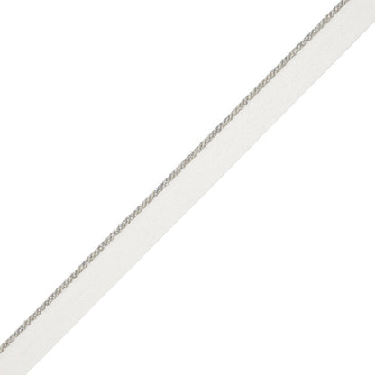 Cambridge Metallic Cord With Tape Trim by Samuel & Sons in Mercury Glass