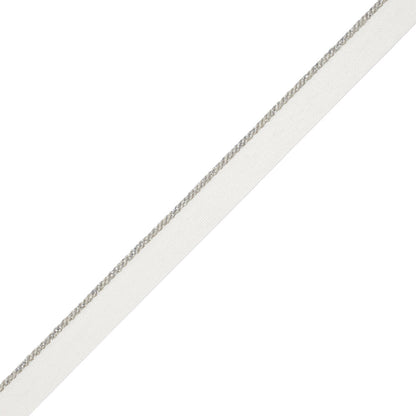 Cambridge Metallic Cord With Tape Trim by Samuel & Sons in Mercury Glass