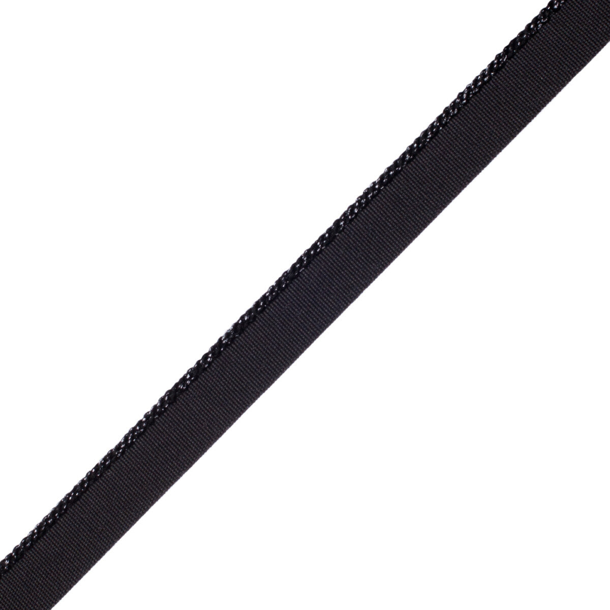 Cambridge Metallic Cord With Tape Trim by Samuel & Sons in Onyx