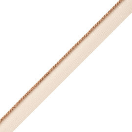 Cambridge Metallic Cord With Tape Trim by Samuel & Sons in Rose Gold