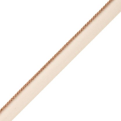 Cambridge Metallic Cord With Tape Trim by Samuel & Sons in Rose Gold