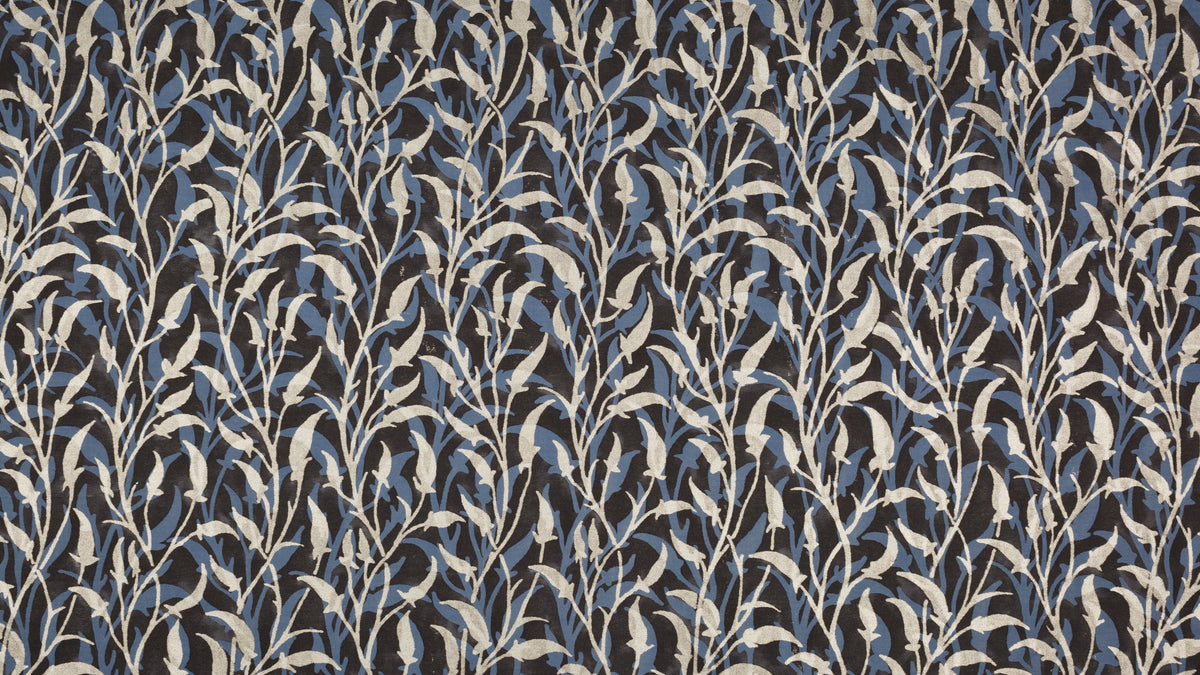 Orfeo Silver & midnight blue on black