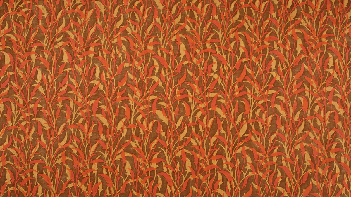 Orfeo Coral & peach on brown