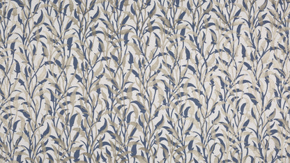 Orfeo Silver & midnight blue on white