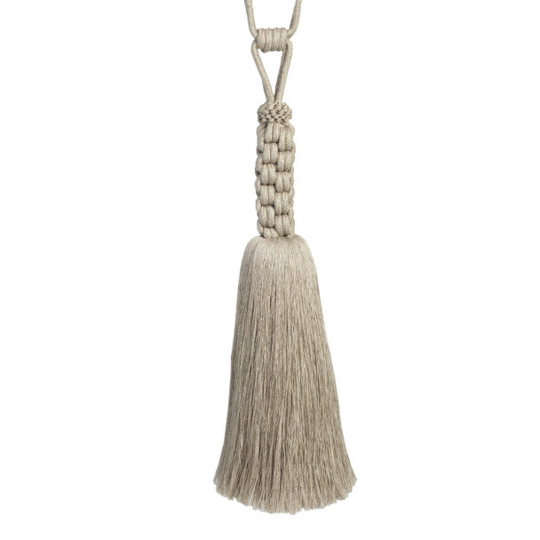 Abrielle Linen Tassel Tieback by Samuel & Sons in Flax