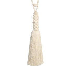 Abrielle Cotton Tassel Tieback by Samuel & Sons in Cream