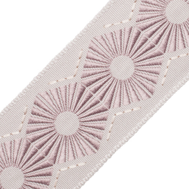 Chrysler Embroidered Border Trim by Samuel & Sons in Thistle