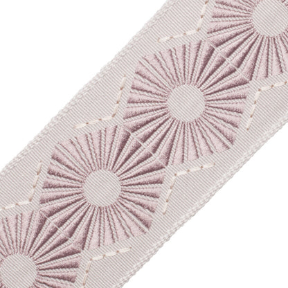 Chrysler Embroidered Border Trim by Samuel & Sons in Thistle