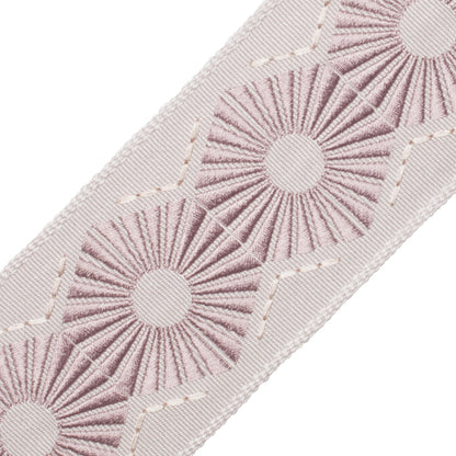 Chrysler Embroidered Border Trim by Samuel & Sons in Thistle