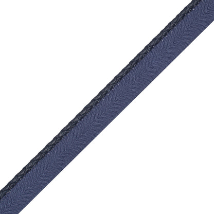 Braided Leather Cord With Tape Trim by Samuel & Sons in Midnight
