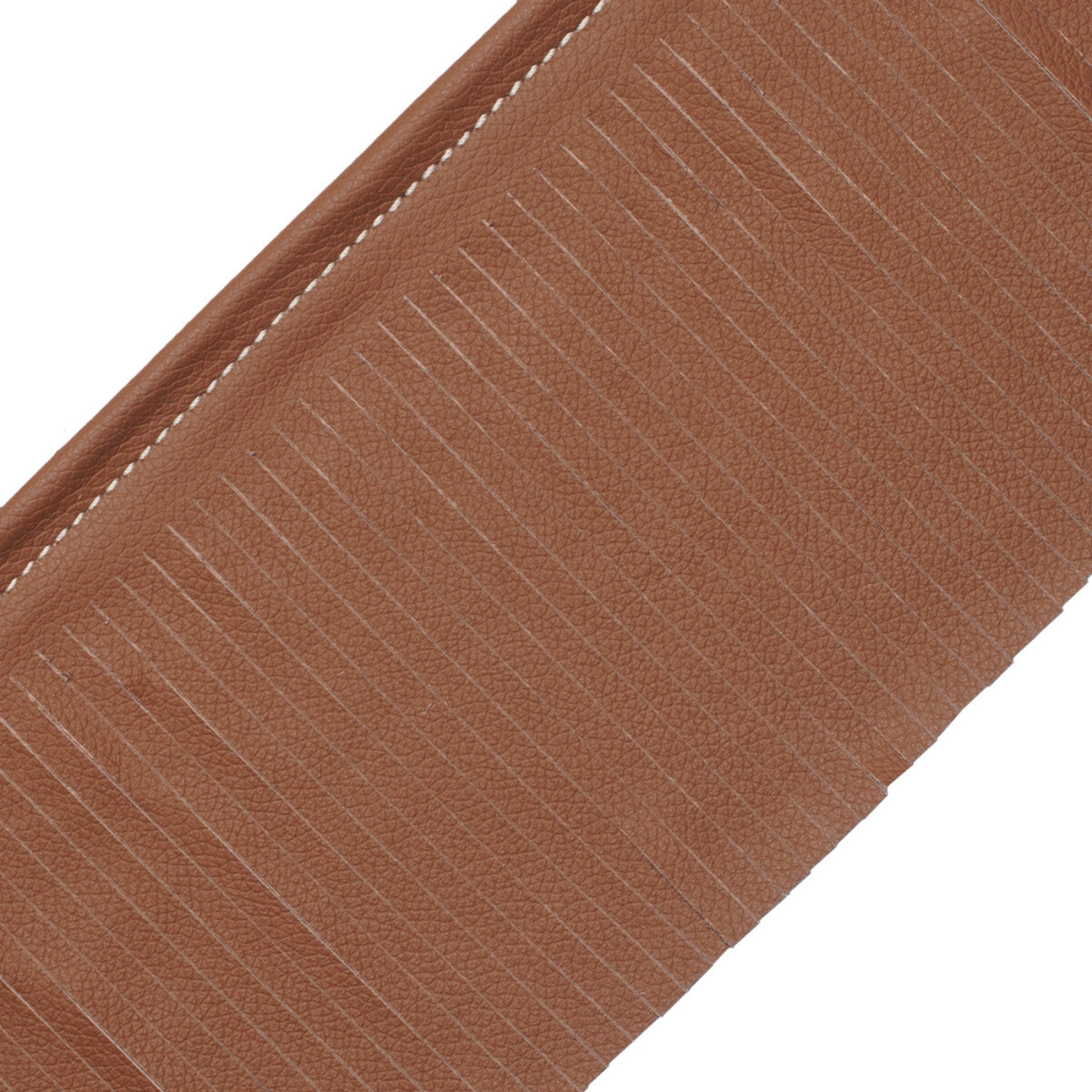 Toscana Leather Cut Fringe Trim by Samuel & Sons in Sorrel