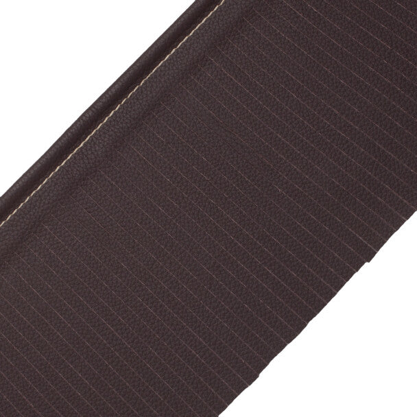 Toscana Leather Cut Fringe Trim by Samuel & Sons in Black Bean